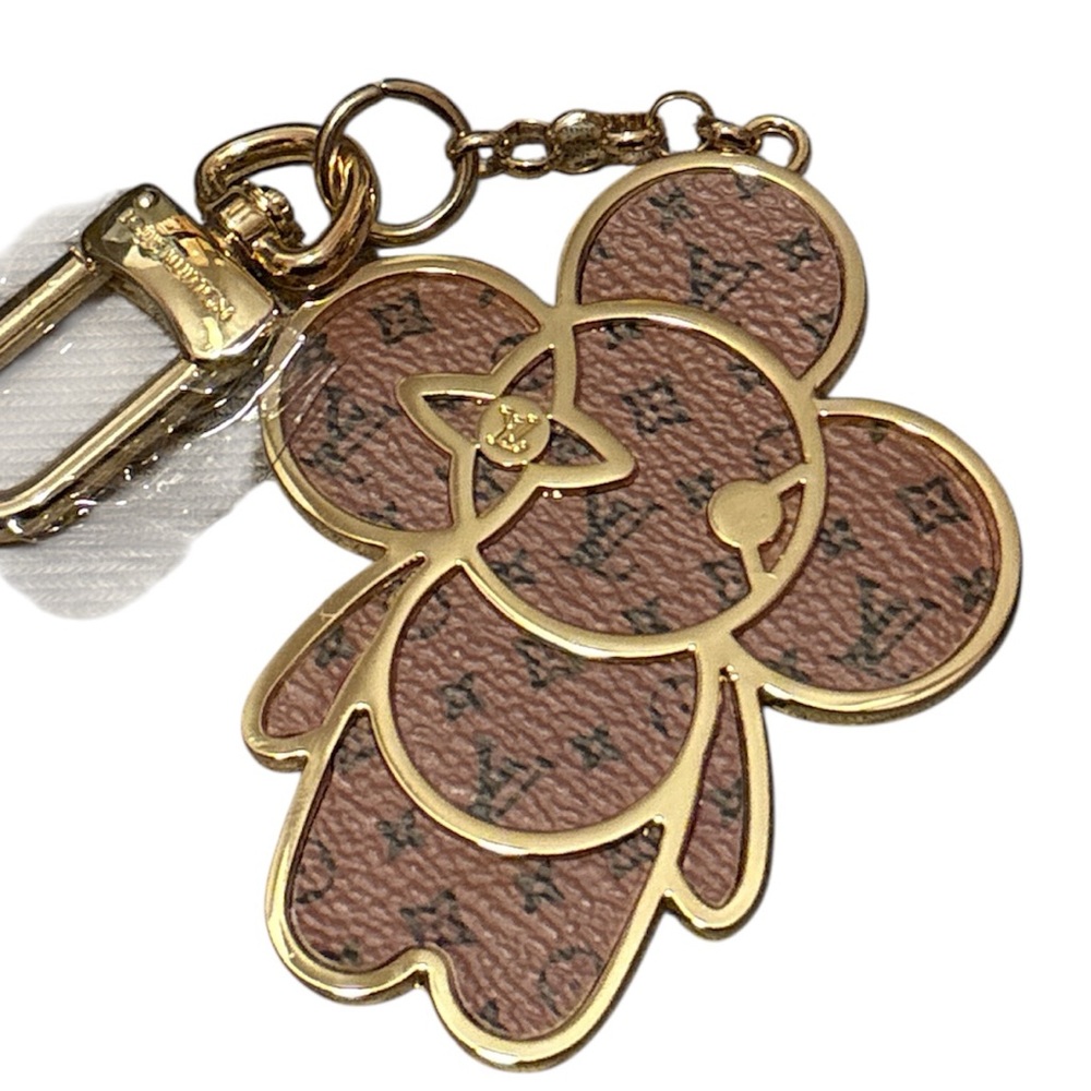 Brown and Gold Designer Keychain